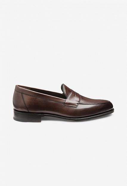 LOAKE Hornbeam Calf Saddle Loafer Walnut